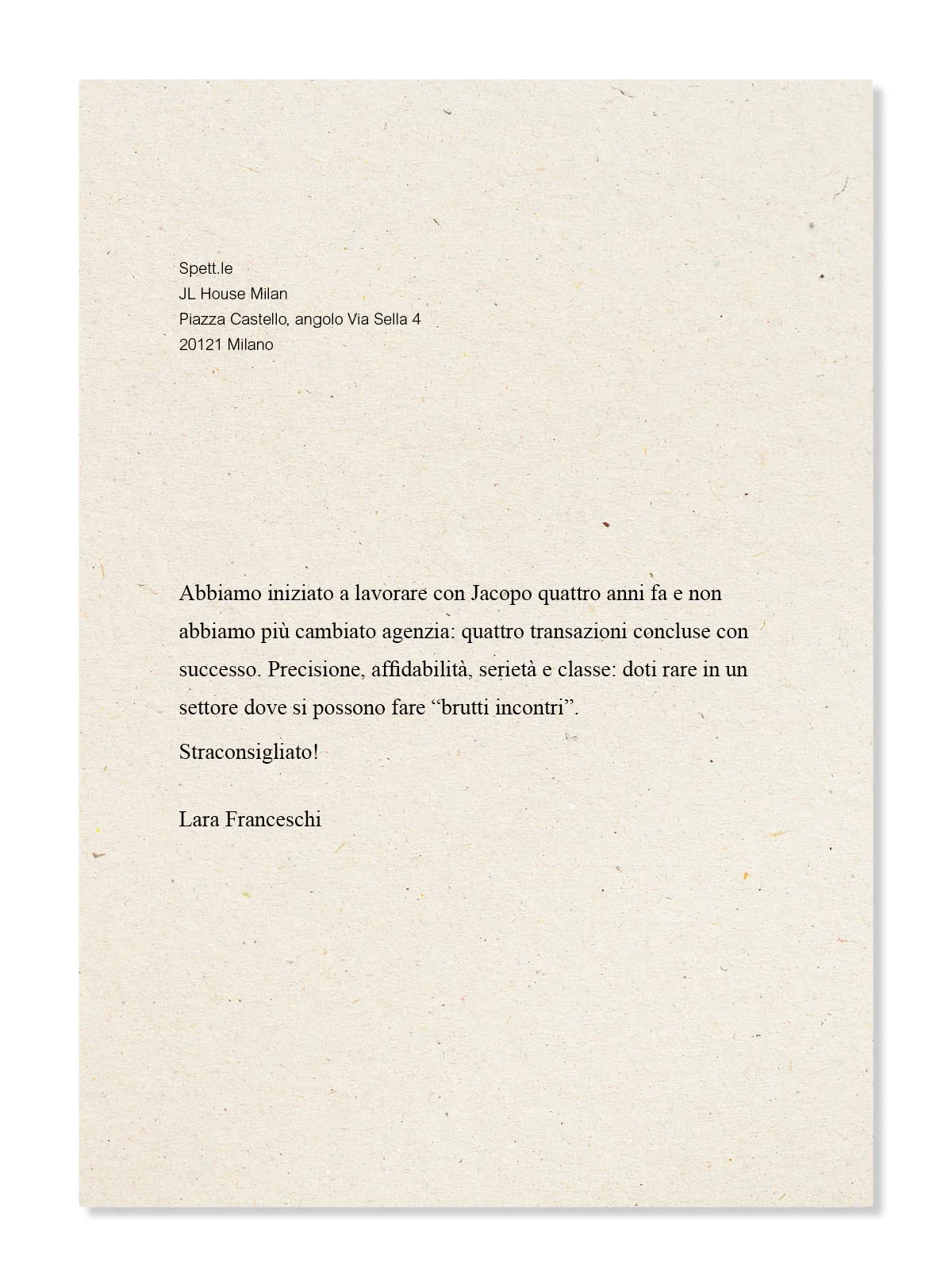 Recensione JL House Milan